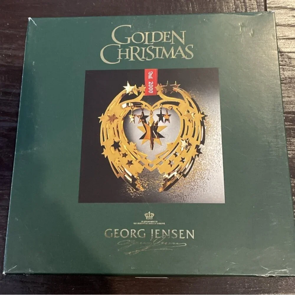 Georg Jensen 2000‎ Christmas Shooting Star Ornament Holiday Box Denmark Vintage